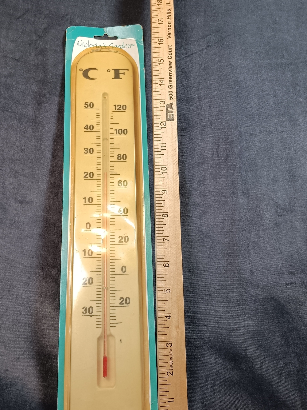 Victoria's Garden Thermometer Easy To Read! - Picture 2 of 6